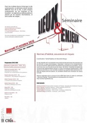 Séminaire « Lieux et Enjeux » 2015-2016
